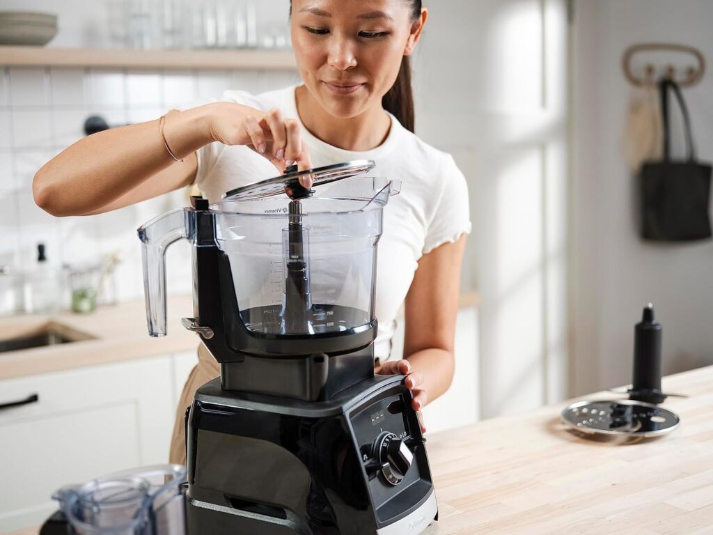 Vitamix 12-Cup Food Processor Attachment with SELF-DETECT™, Compatible with Ascent and Venturist Series, Black