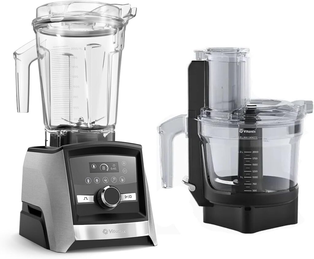 Vitamix Ascent 3500  Food Processor Bundle Brushed Stainless Steel